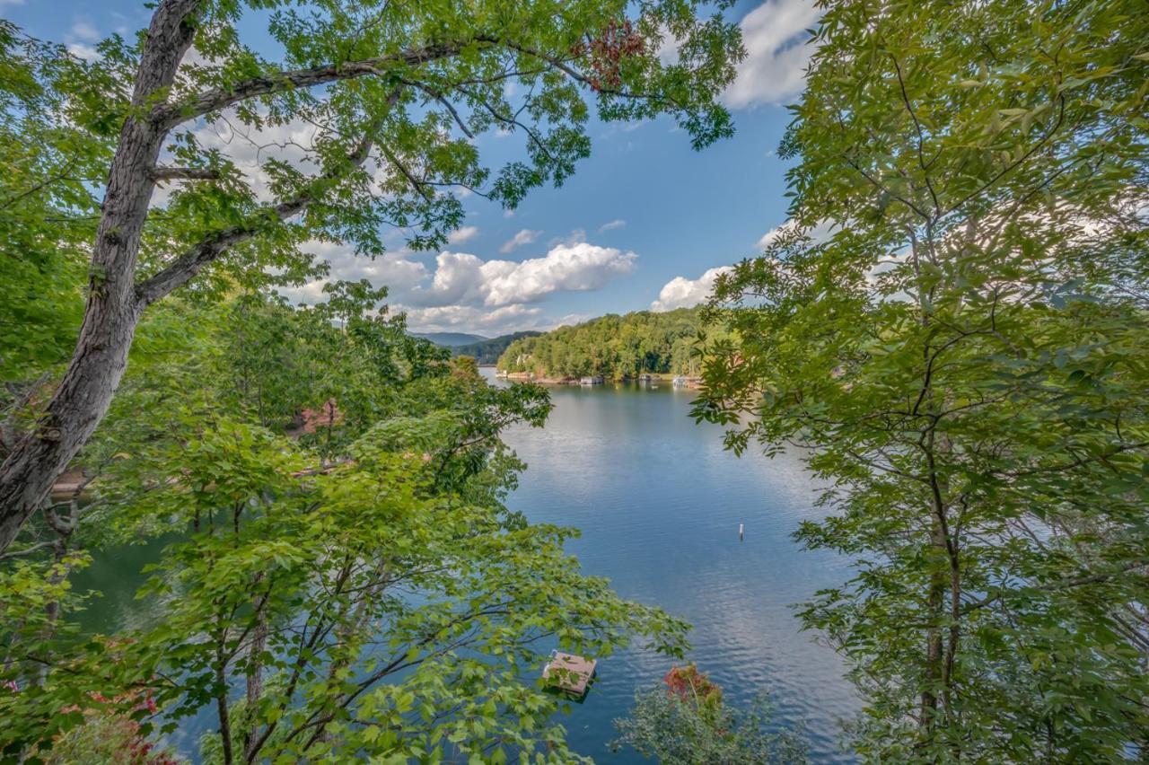 Russell'S Fort At White Oak Point: Historical Cabin On Lake Lure, Luxury, Direct Lake Access! Villa Dış mekan fotoğraf