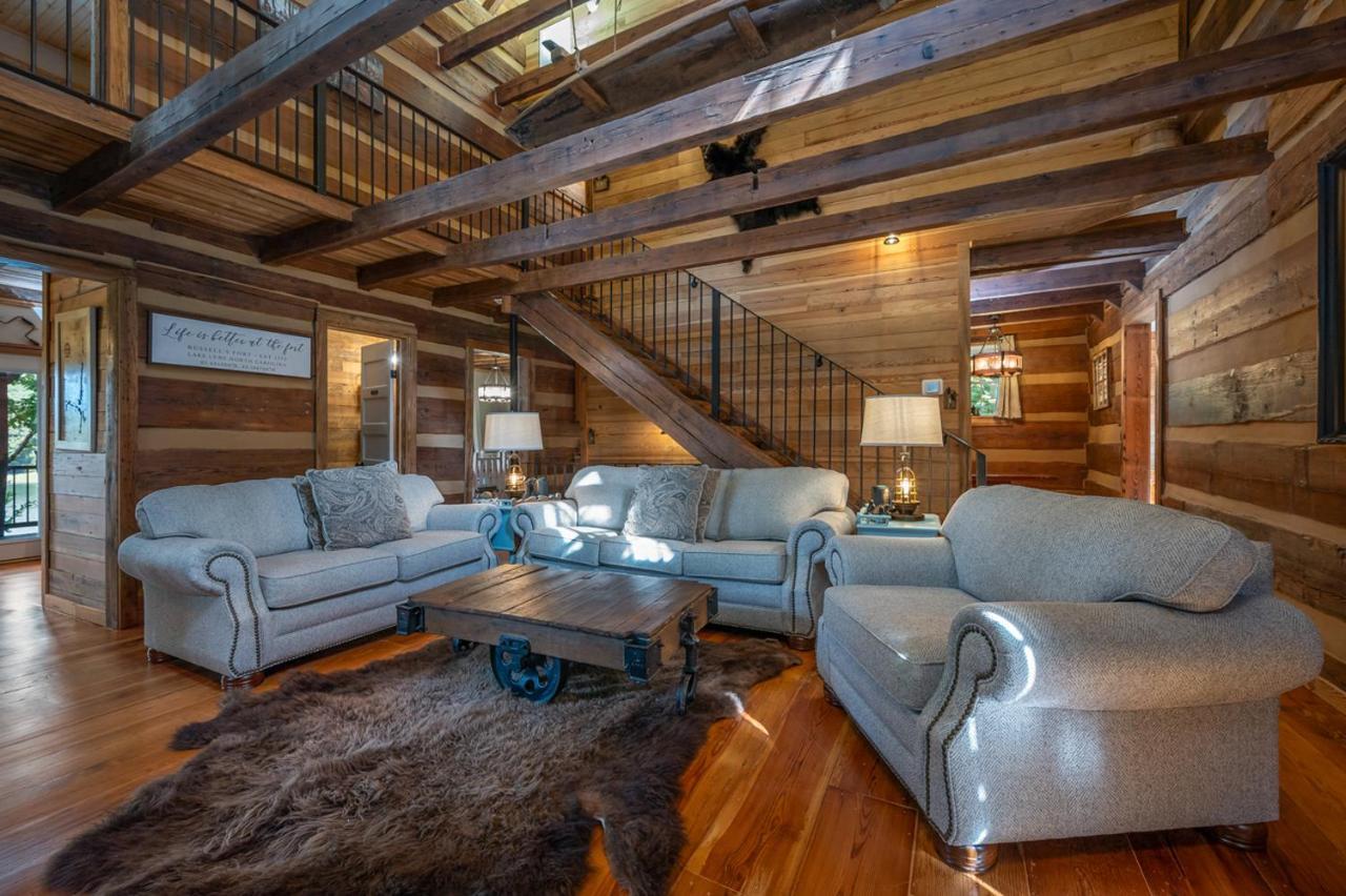 Russell'S Fort At White Oak Point: Historical Cabin On Lake Lure, Luxury, Direct Lake Access! Villa Dış mekan fotoğraf