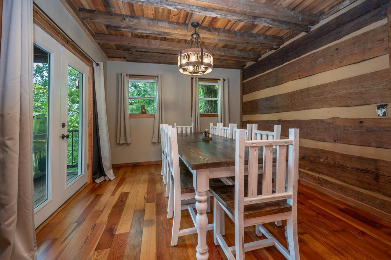 Russell'S Fort At White Oak Point: Historical Cabin On Lake Lure, Luxury, Direct Lake Access! Villa Dış mekan fotoğraf