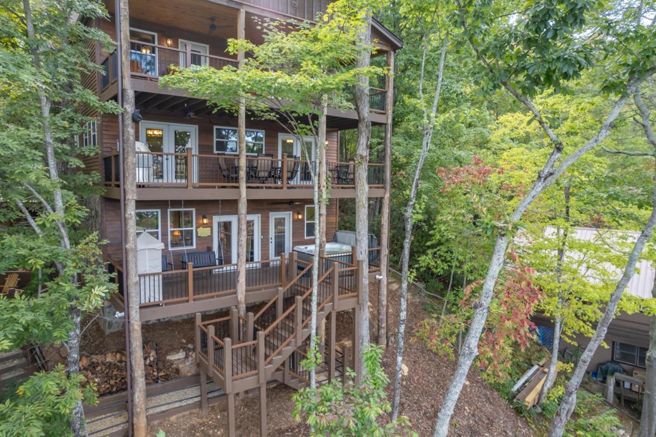 Russell'S Fort At White Oak Point: Historical Cabin On Lake Lure, Luxury, Direct Lake Access! Villa Dış mekan fotoğraf