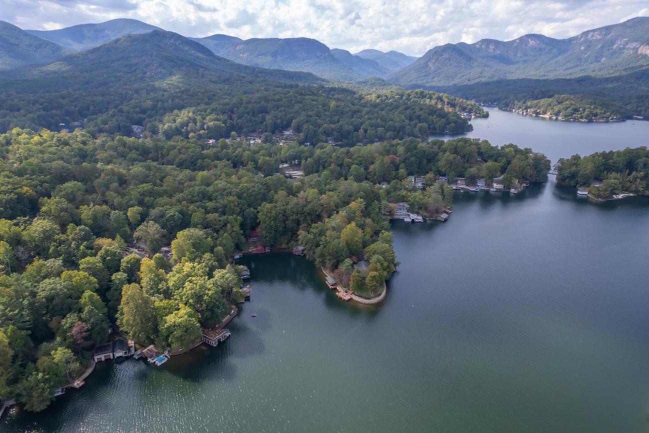 Russell'S Fort At White Oak Point: Historical Cabin On Lake Lure, Luxury, Direct Lake Access! Villa Dış mekan fotoğraf