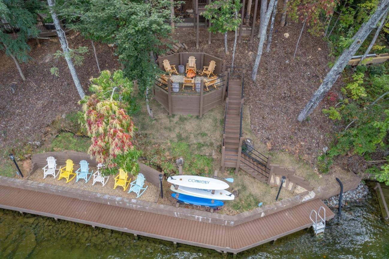 Russell'S Fort At White Oak Point: Historical Cabin On Lake Lure, Luxury, Direct Lake Access! Villa Dış mekan fotoğraf